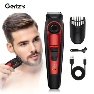 Gertzy Clipper - Digitale Tondeuse (Rood)