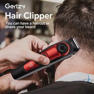 Gertzy Clipper - Digitale Tondeuse (Rood)
