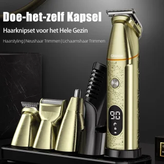 Gloovon® Professionele Tondeuse Set 5-in-1 Kopergoud