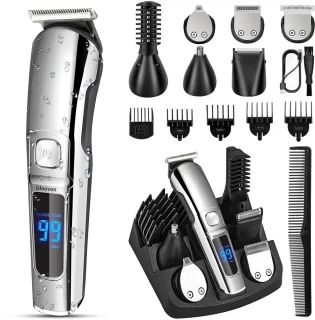 Gloovon® Tondeuse Set Zilver