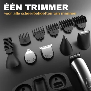 Gloovon® Tondeuse Set Zilver