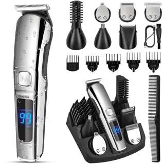 Gloovon® Tondeuse Set Zilver