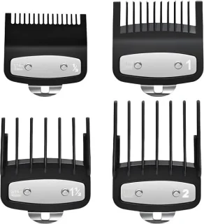 Haartrimmer accessoires 4 stuks, metalen en ABS