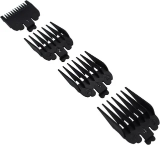 Haartrimmer opzetkammen set zwart nylon voor Wahl clippers