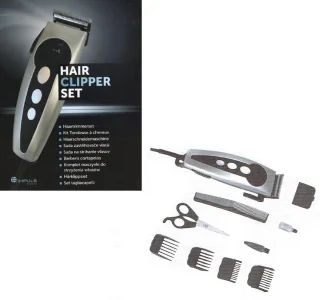 Haartrimmer set 4 kammen RVS messen 180 cm snoer