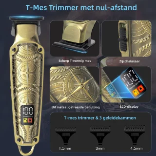 Hatteker 3-in-1 Tondeuse Set voor Heren