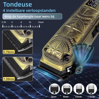 Hatteker 3-in-1 Tondeuse Set voor Heren