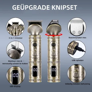 Hatteker Professionele 3-in-1 Tondeuse Set