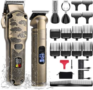 Hatteker Professionele 4-in-1 Tondeuse en Trimmer Set voor Heren
