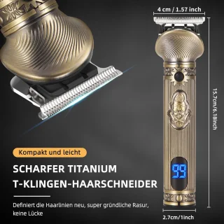 HAUSS SPOLE 6-in-1 Draadloze Tondeuse Set Goud