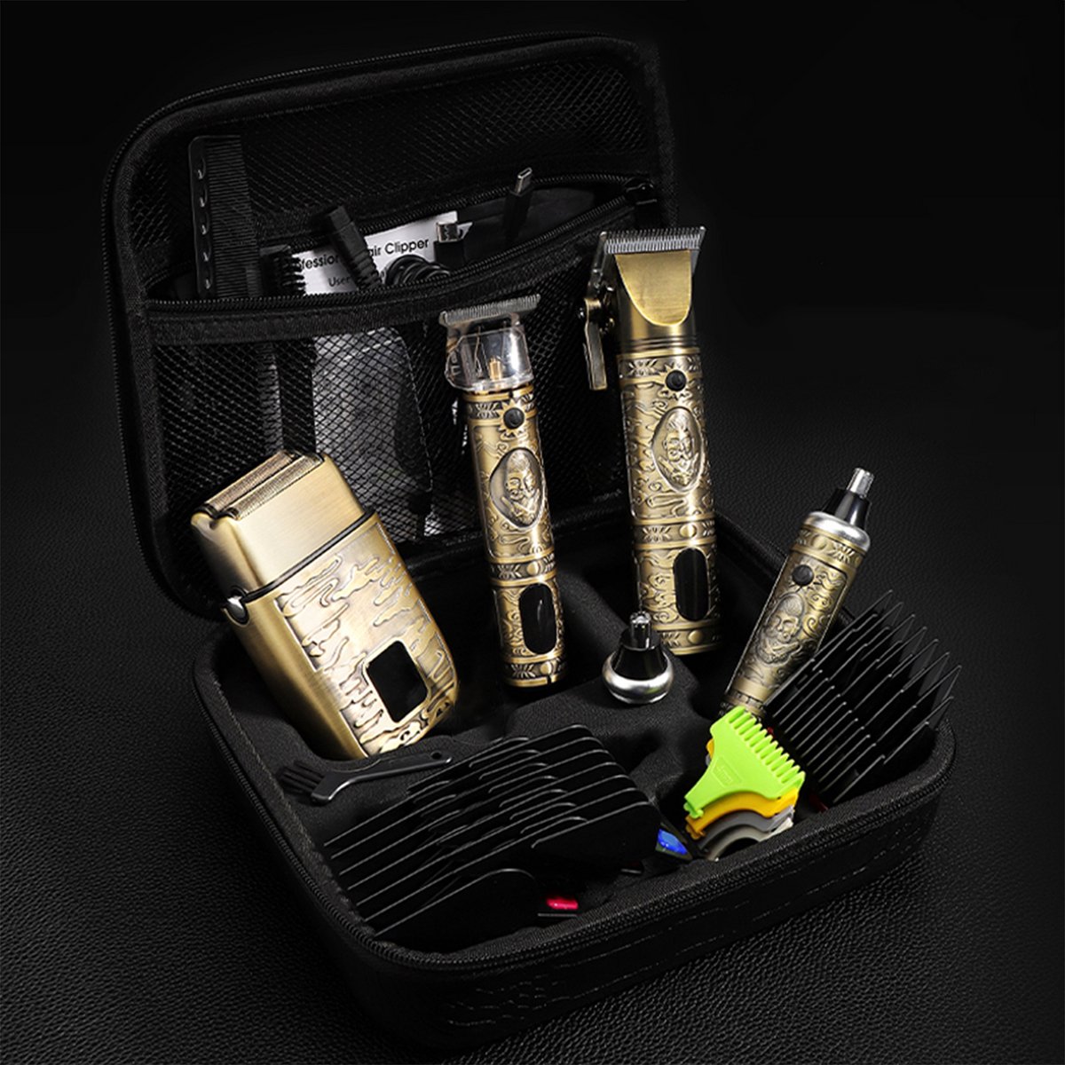 Wat vinden we goed aan de HAUSS SPOLE Gouden Draadloze Tondeuse Set voor Mannen