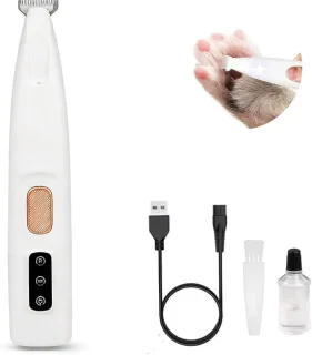 Hondenpoottrimmer met LED-licht, waterdicht en oplaadbaar