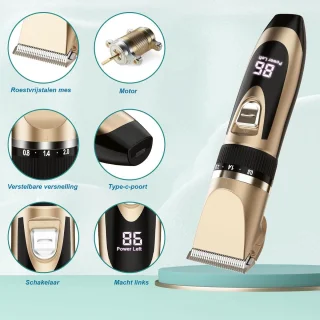 Hondentondeuse Professioneel Oplaadbaar Met Accessoires