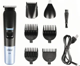 IDEAL Draadloze Oplaadbare Tondeuse Zwart
