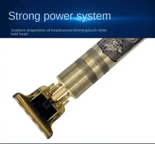 Igoods Luxe Baardtrimmer Goud met 4 Opzetkammen