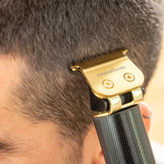 InnovaGoods Hipster Barber scheervorm en oplaadbare tondeuse set
