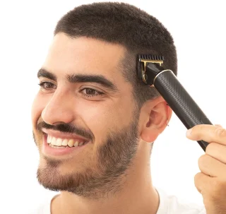 InnovaGoods Hipster Barber scheervorm en oplaadbare tondeuse set