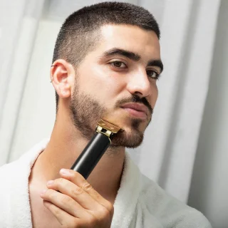 InnovaGoods Hipster Barber scheervorm en oplaadbare tondeuse set