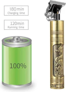 Kemei KM 1974C Draadloze Tondeuse Goud