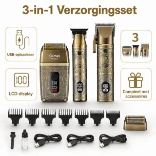 Kemei KM-2235 3-in-1 tondeuse, trimmer en scheerapparaat