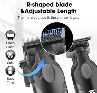 KEMEI KM-2290 Draadloze Haar- en Baardtrimmer Set