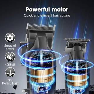 KEMEI KM-2290 Draadloze Haar- en Baardtrimmer Set