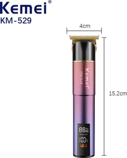 Kemei KM 529 Draadloze Tondeuse en Baardtrimmer