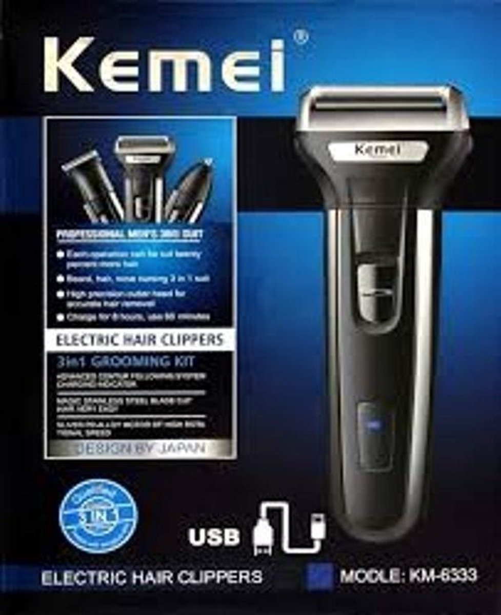 Wat vinden we goed aan de Kemei KM-6333 tondeuse draadloos