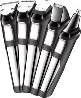 Kemei KM-8601 Tondeuse 5-in-1 Zilver/Zwart