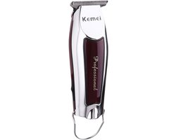 Kemei KM-9163 T-Wide Carbon Staal — krachtige, draadloze detailtrimmer