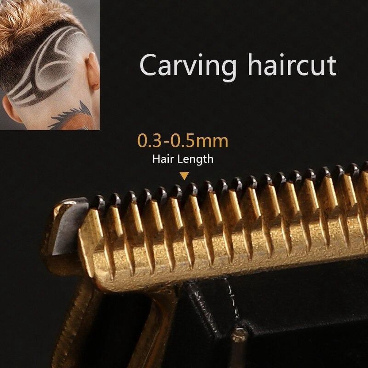 Wat vinden we goed aan de Kemei KM1971 Draadloze Tondeuse Zwart Goud