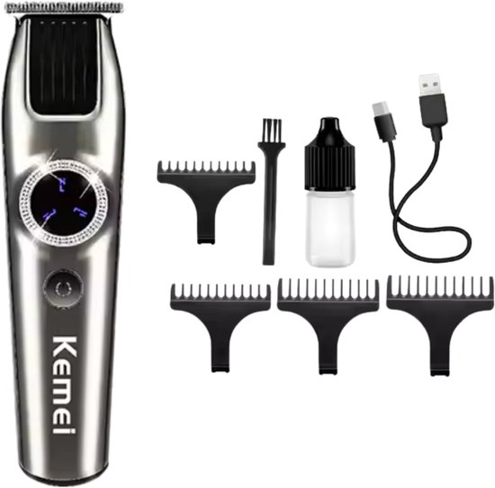 Kemei Professionele Draadloze Tondeuse Grijs review