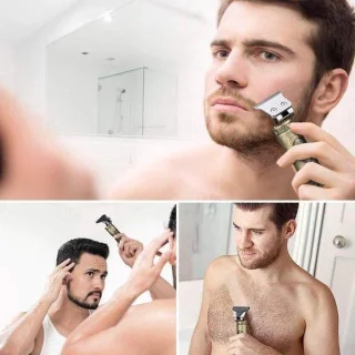Luxe Groomer Baardtrimmer Draadloos USB Goud
