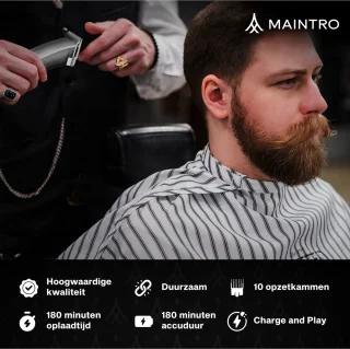 Maintro CL2400 Pro Draadloze Tondeuse Complete Set