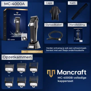 Mancraft Draadloze Haar- en Baardtrimmer