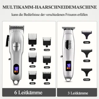 Mannen Haar- & Baardtrimmer - Zilver
