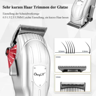 Mannen Haar- & Baardtrimmer - Zilver