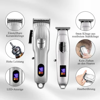 Mannen Haar- & Baardtrimmer - Zilver