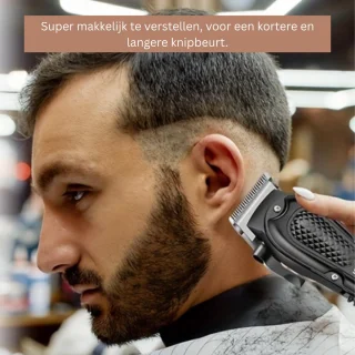 Mannen Tondeuse & Baardtrimmer USB 6 Opzetstukken