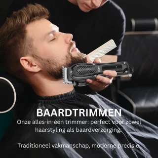 Mannen Tondeuse & Baardtrimmer USB 6 Opzetstukken