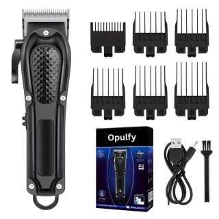 Mannen Tondeuse & Baardtrimmer USB 6 Opzetstukken