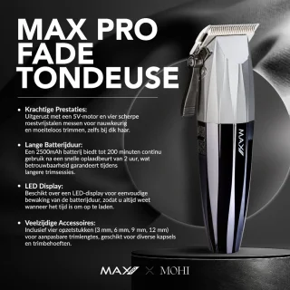Max Pro Fade Expert Set - Tondeuse en Trimmer