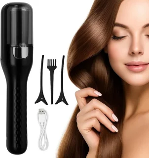 Merkloos Trimmer voor gespleten haarpunten - Haartrimmer Zwart