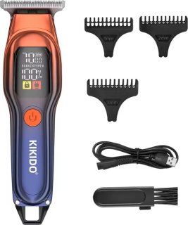 De Mini Digitale Trimmer Scheerapparaat - Rood/Blauw in één oogopslag