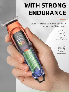 Mini Digitale Trimmer Scheerapparaat - Rood/Blauw