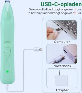 Mini Huisdier Tondeuse USB LED