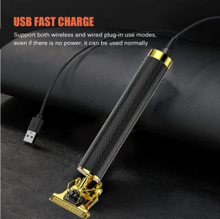 MK Elektrische Tondeuse Mannen USB Zwart