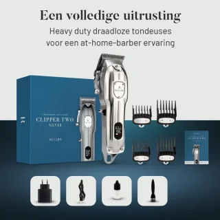 MKSS Luxe Draadloze Tondeuse Zilver