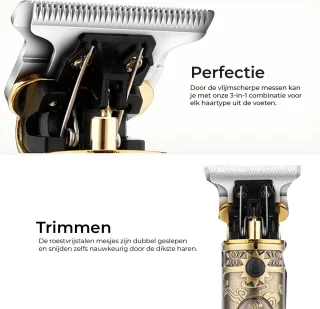 MOONOVA Dragon Style Draadloze Tondeuse & Baardtrimmer