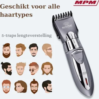 MPM Draadloze Tondeuse Met Keramische Messen